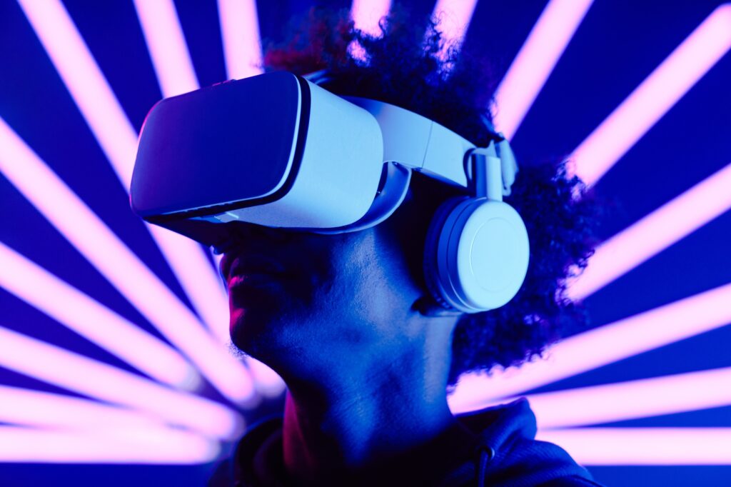 futuristic neon vr