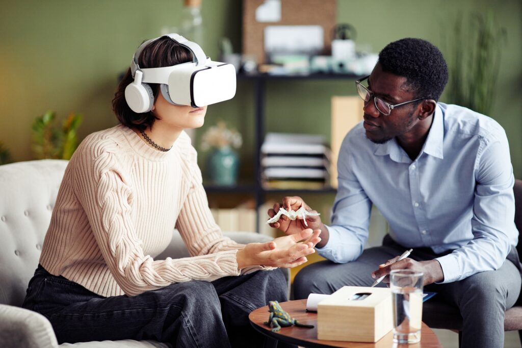 team working on vr game