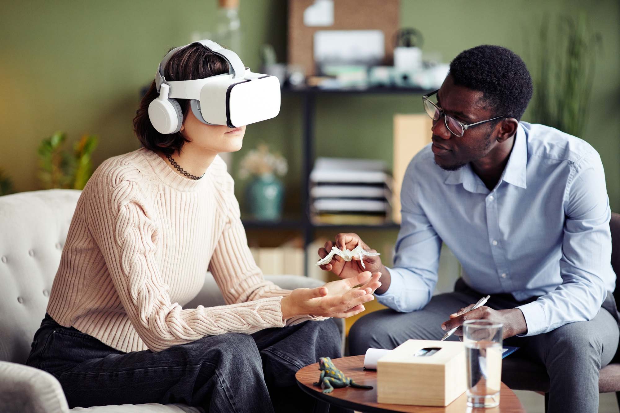 team working on vr game
